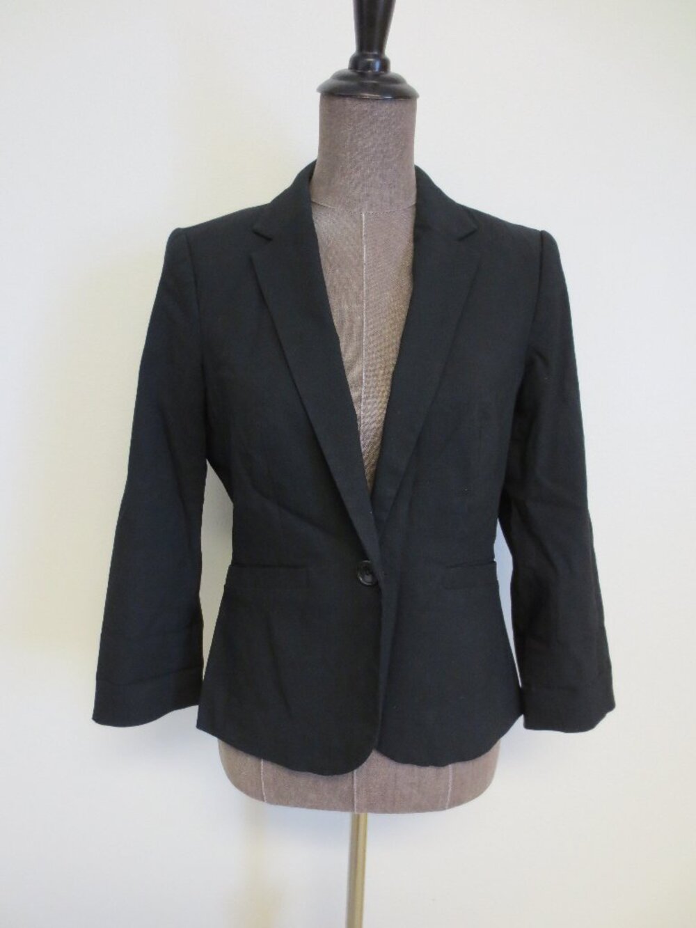 The Limited Exact Stretch Black Single Breasted Blazer Womens Size S